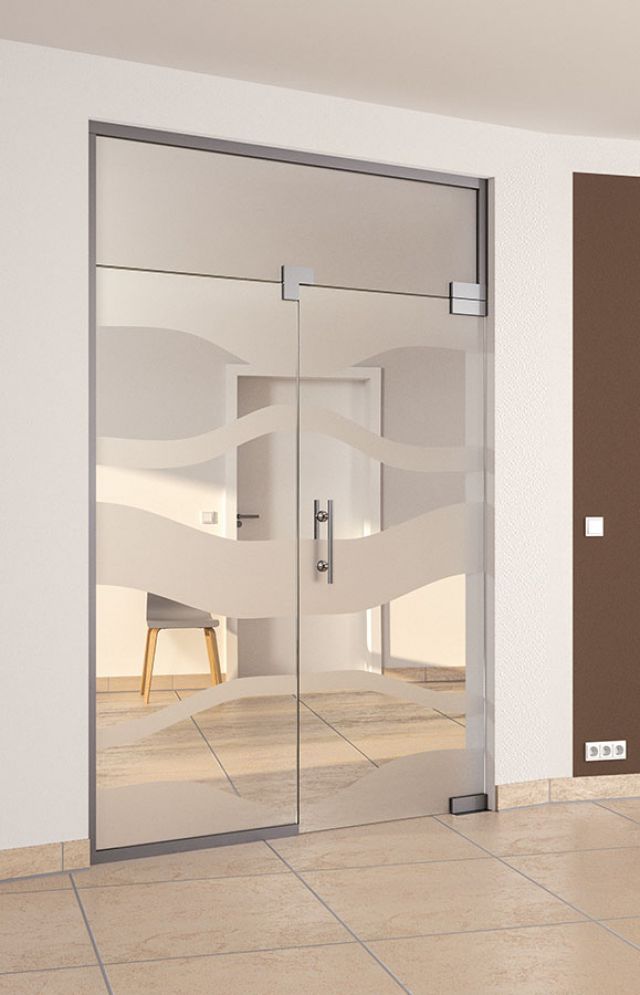 puerta de cristal